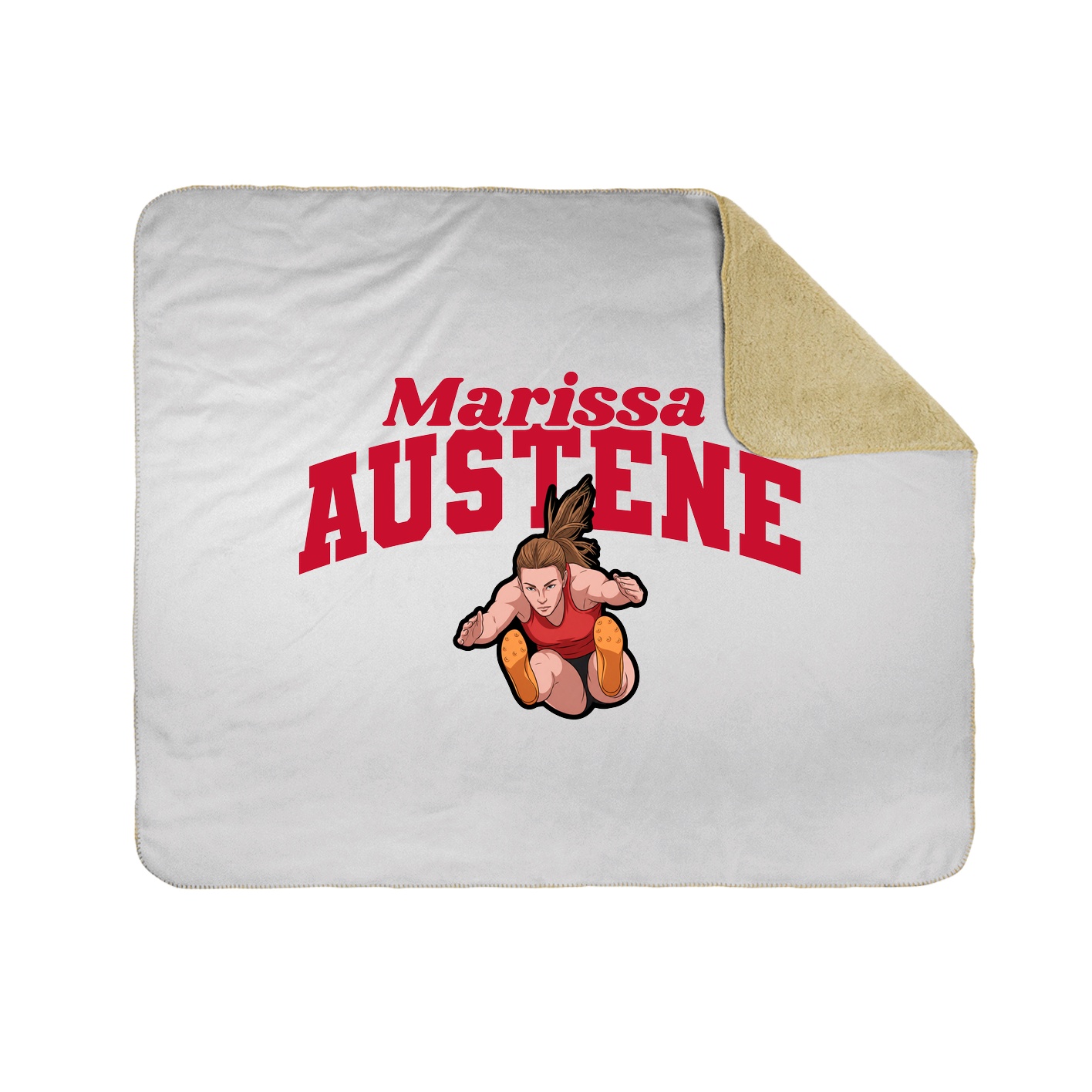 Throw Blanket — Signature Arch in White