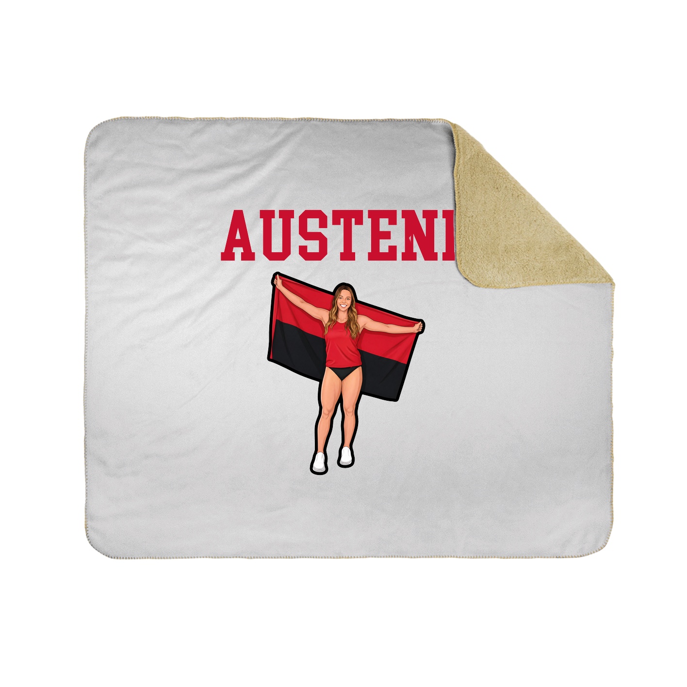 Throw Blanket — Shirsey in White
