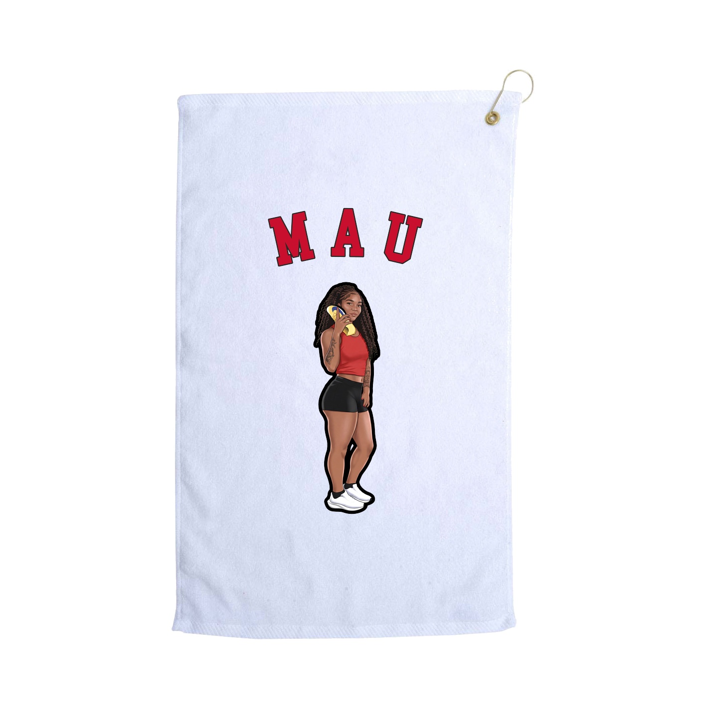 Golf Towel — Shirsey Arch in White