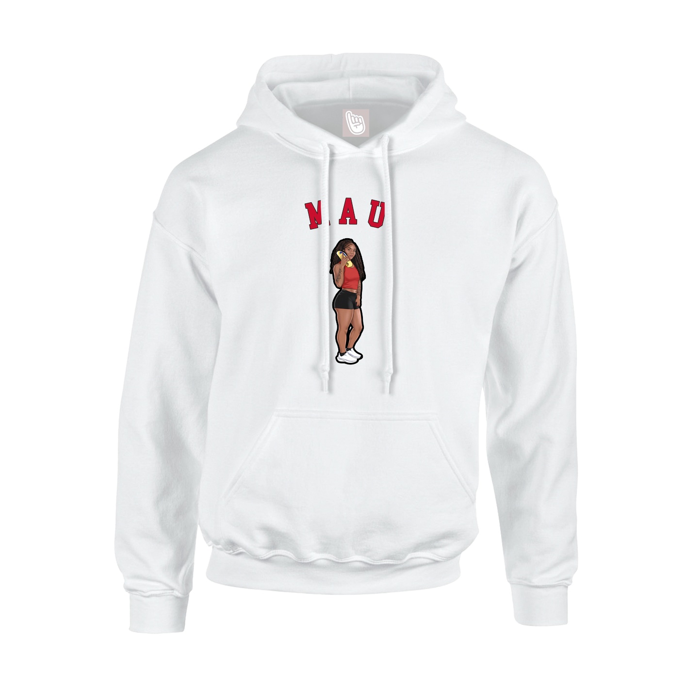 Hoodie — Shirsey Arch in White