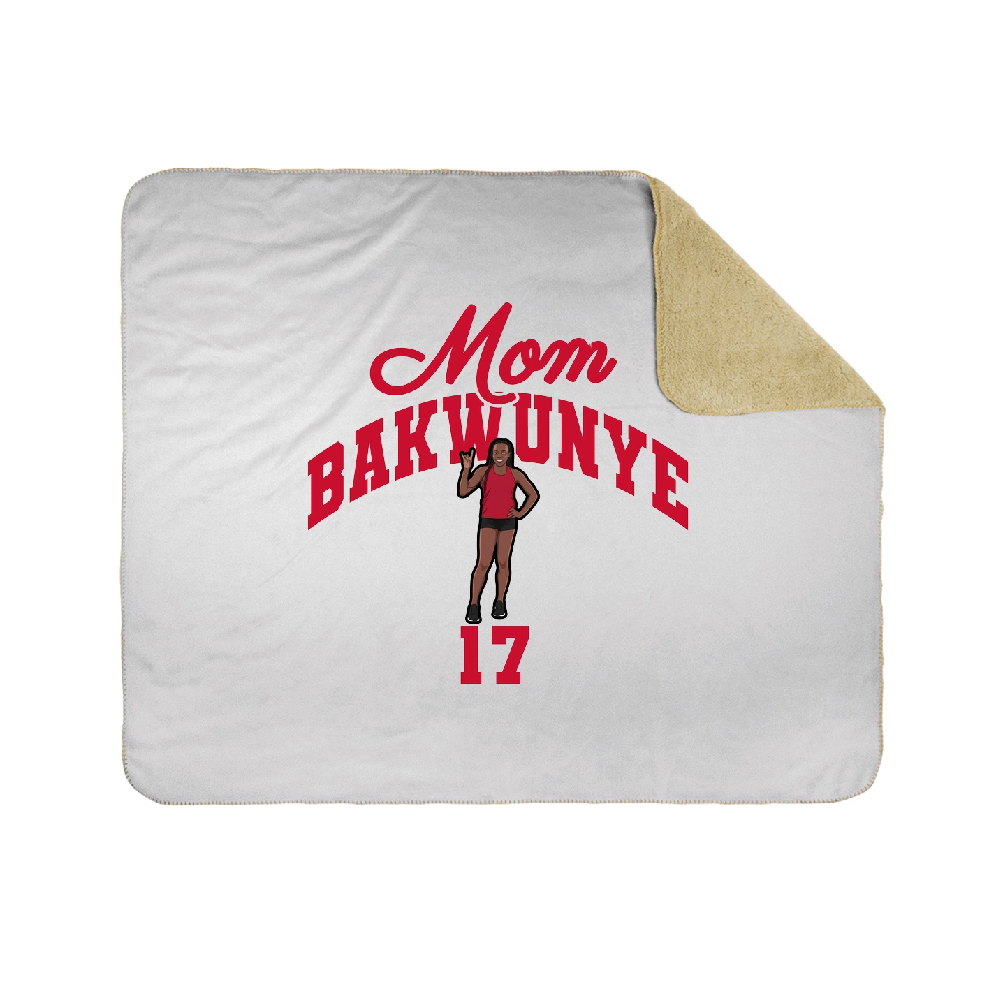 Throw Blanket — Mothers Day Arch in White