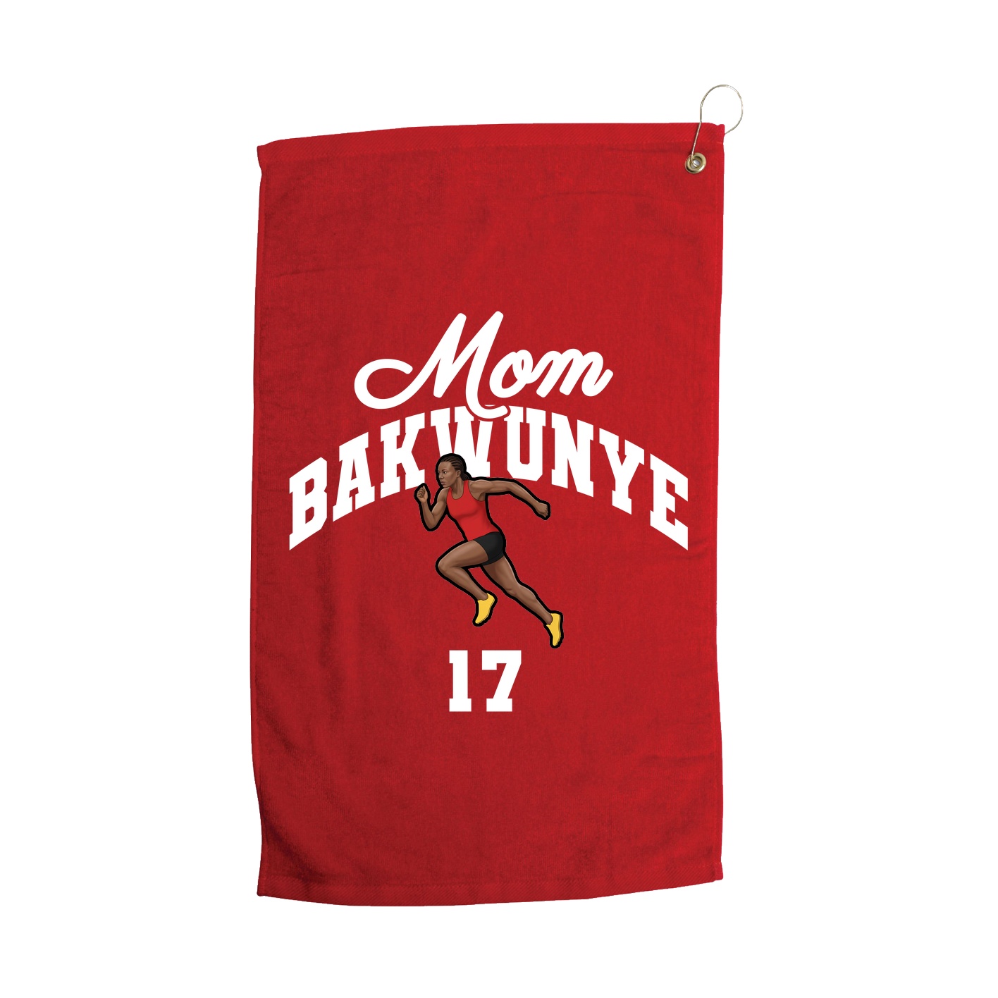 Golf Towel — Mothers Day Arch in Red