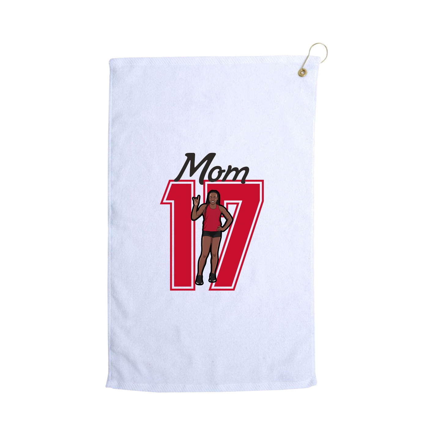 Golf Towel — Mothers Day Shirsey in White