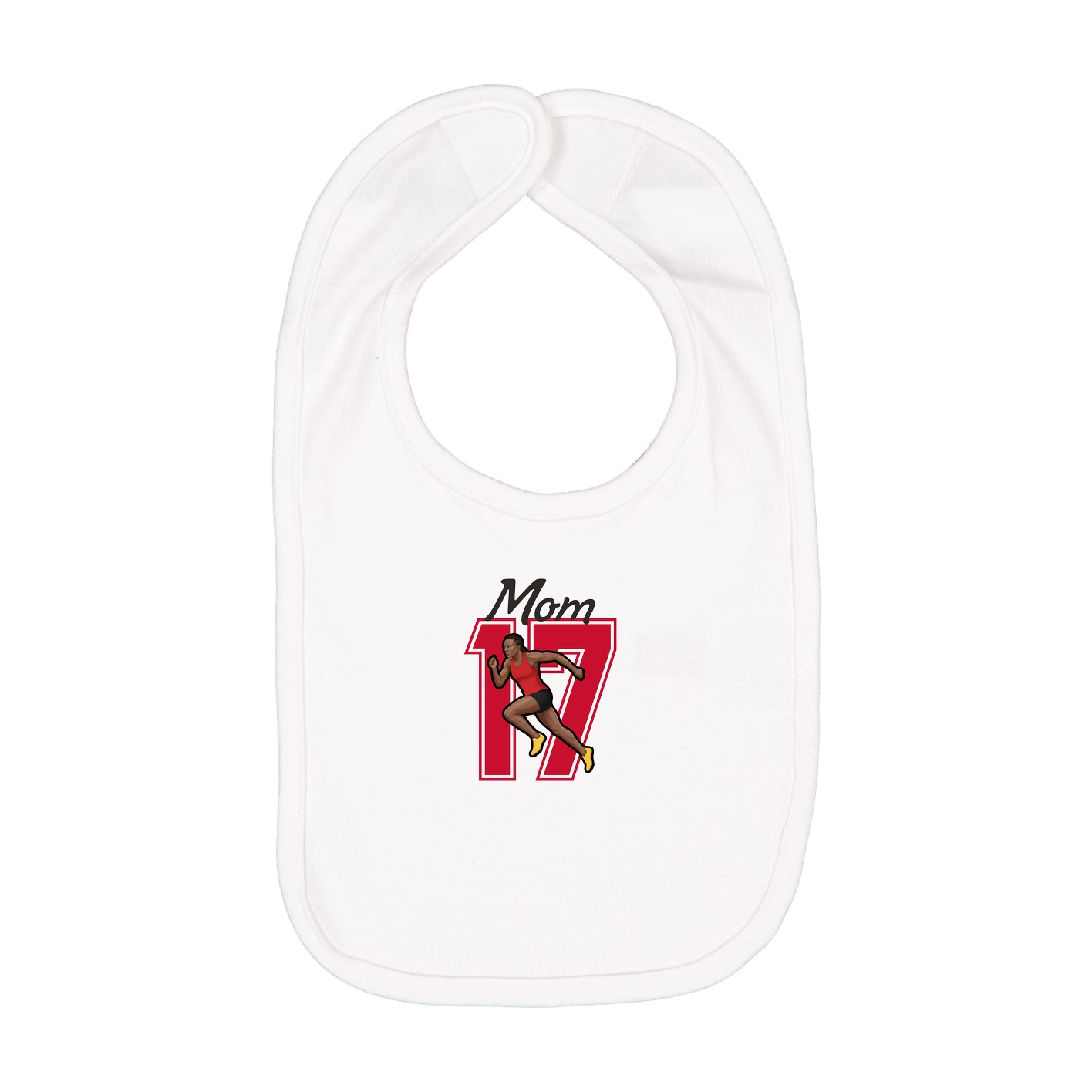 Infant Bib — Mothers Day Shirsey in White