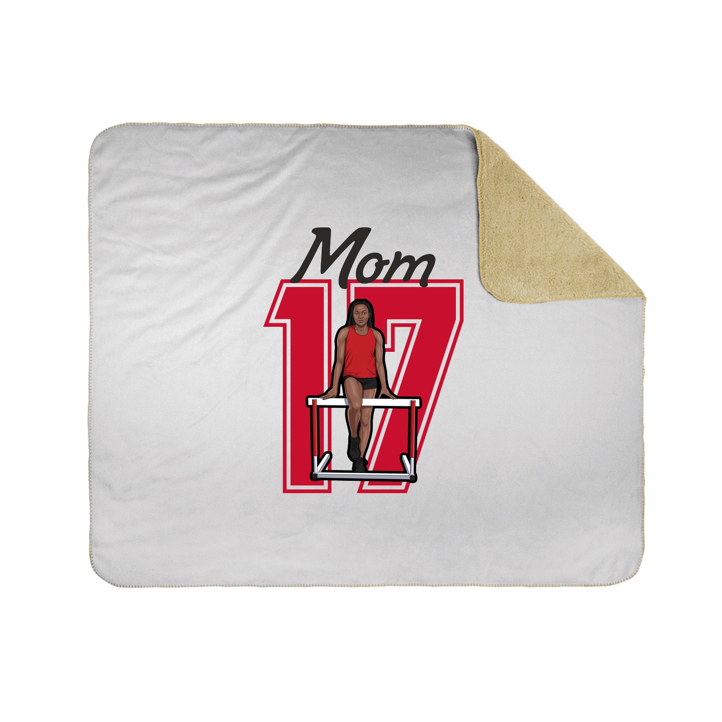 Throw Blanket — Mothers Day Shirsey in White