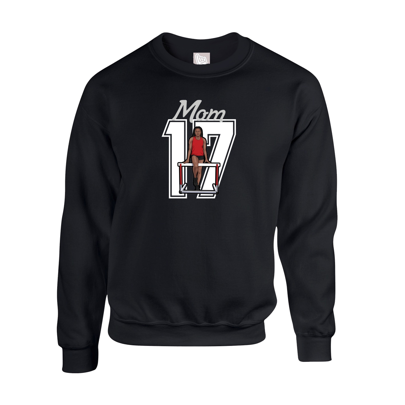 Fleece Crew — Mothers Day Shirsey in Black