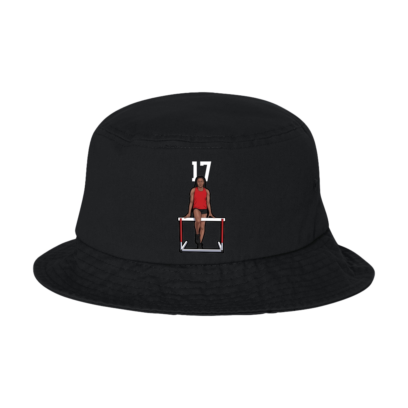 Bucket Cap — Number Top in Black