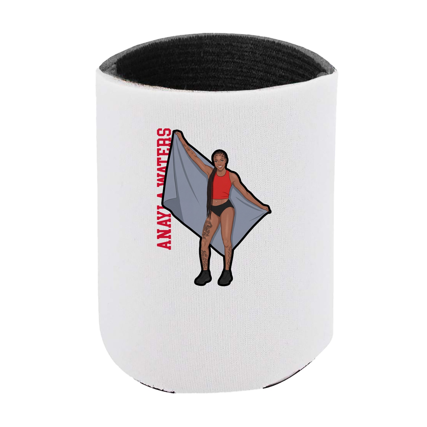 Can Holder — Name Vertical in White