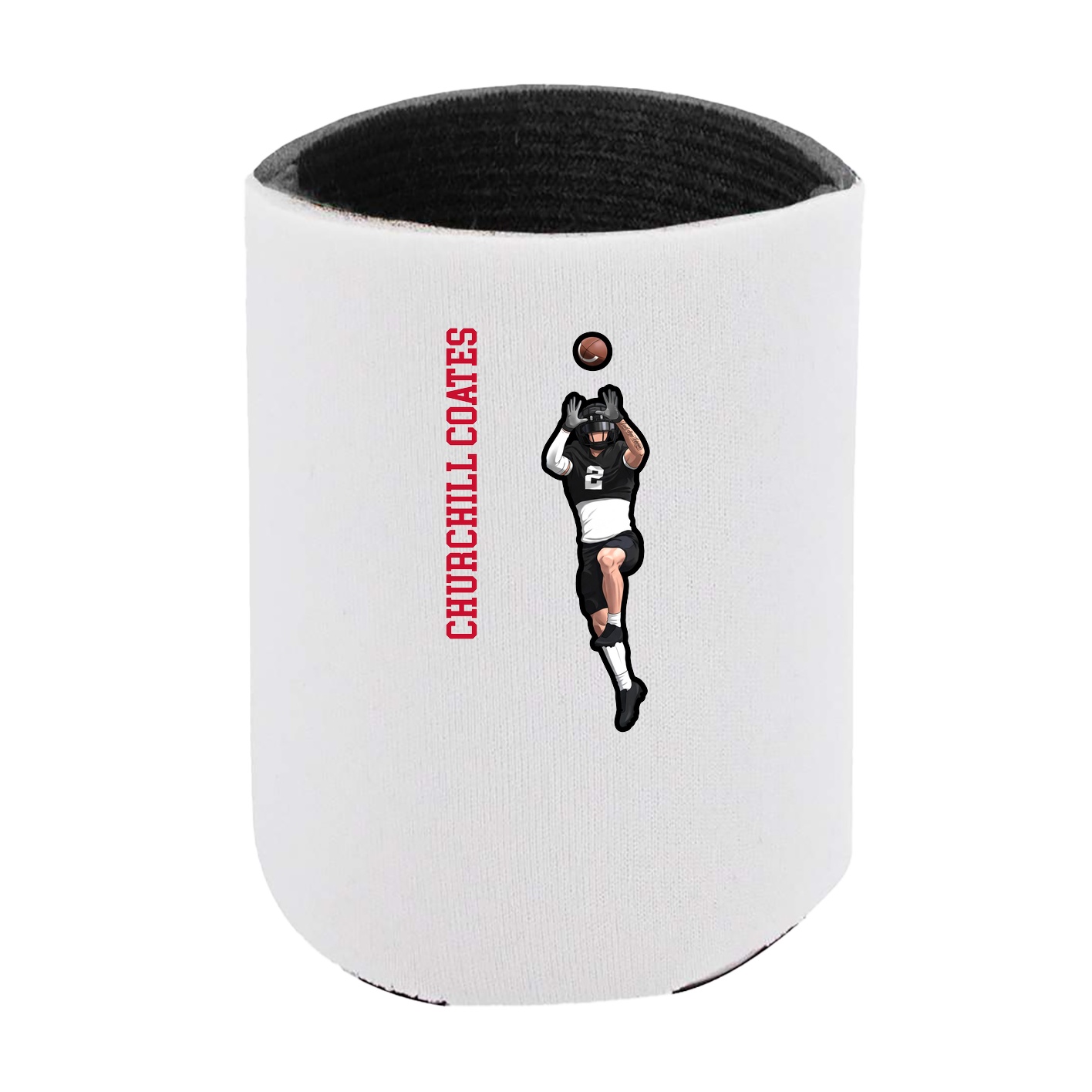 Can Holder — Name Vertical in White