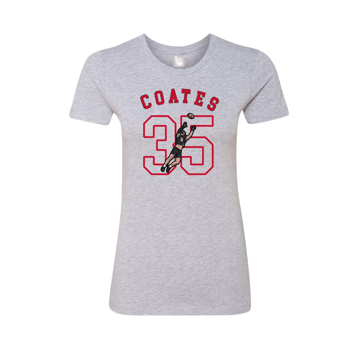 Fitted Women's Tee — Shirsey Arch in Grey
