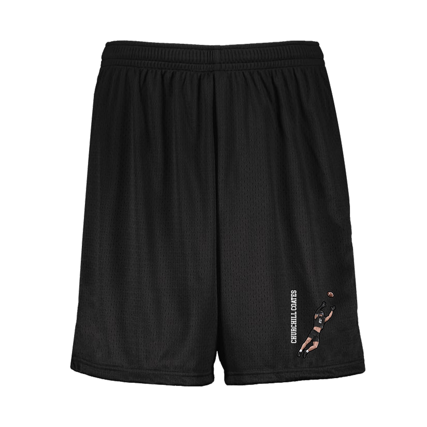 Shorts — Name Vertical in Black