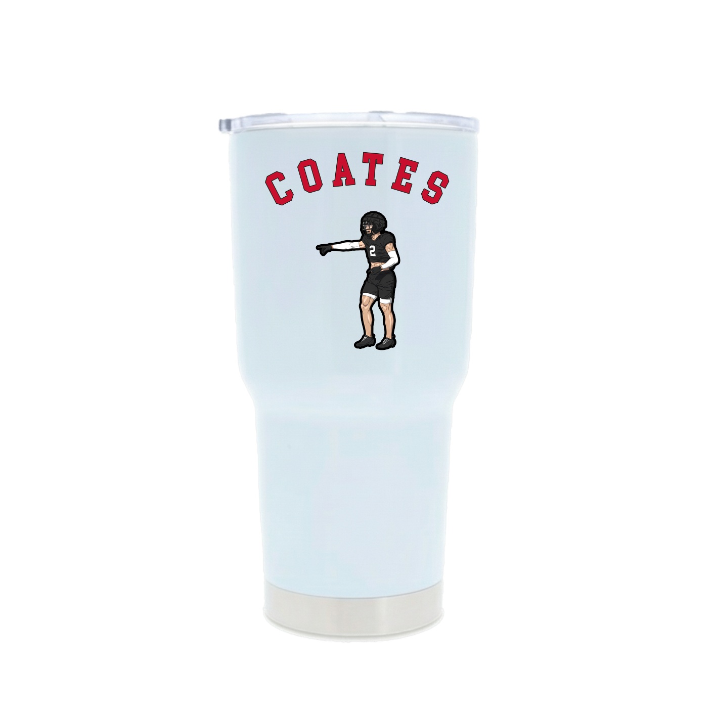 30oz Stainless Steel Tumbler — Shirsey Arch in White