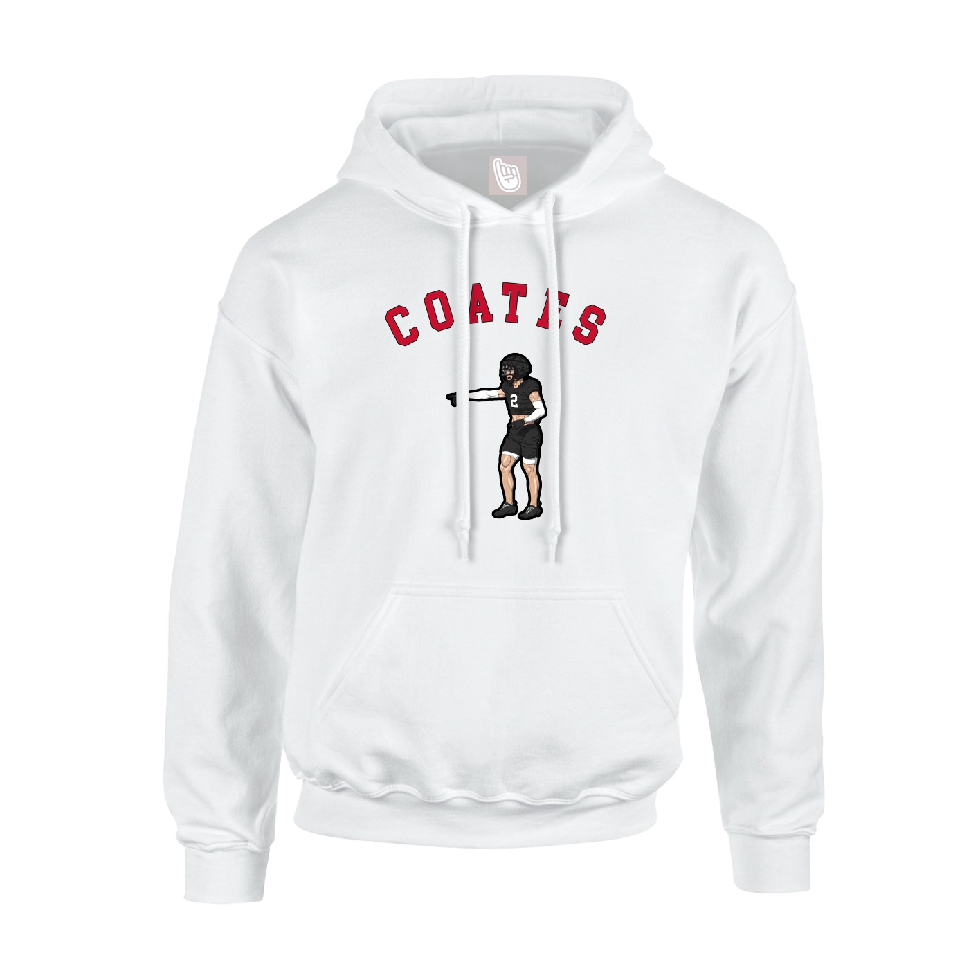 Youth Hoodie — Shirsey Arch in White