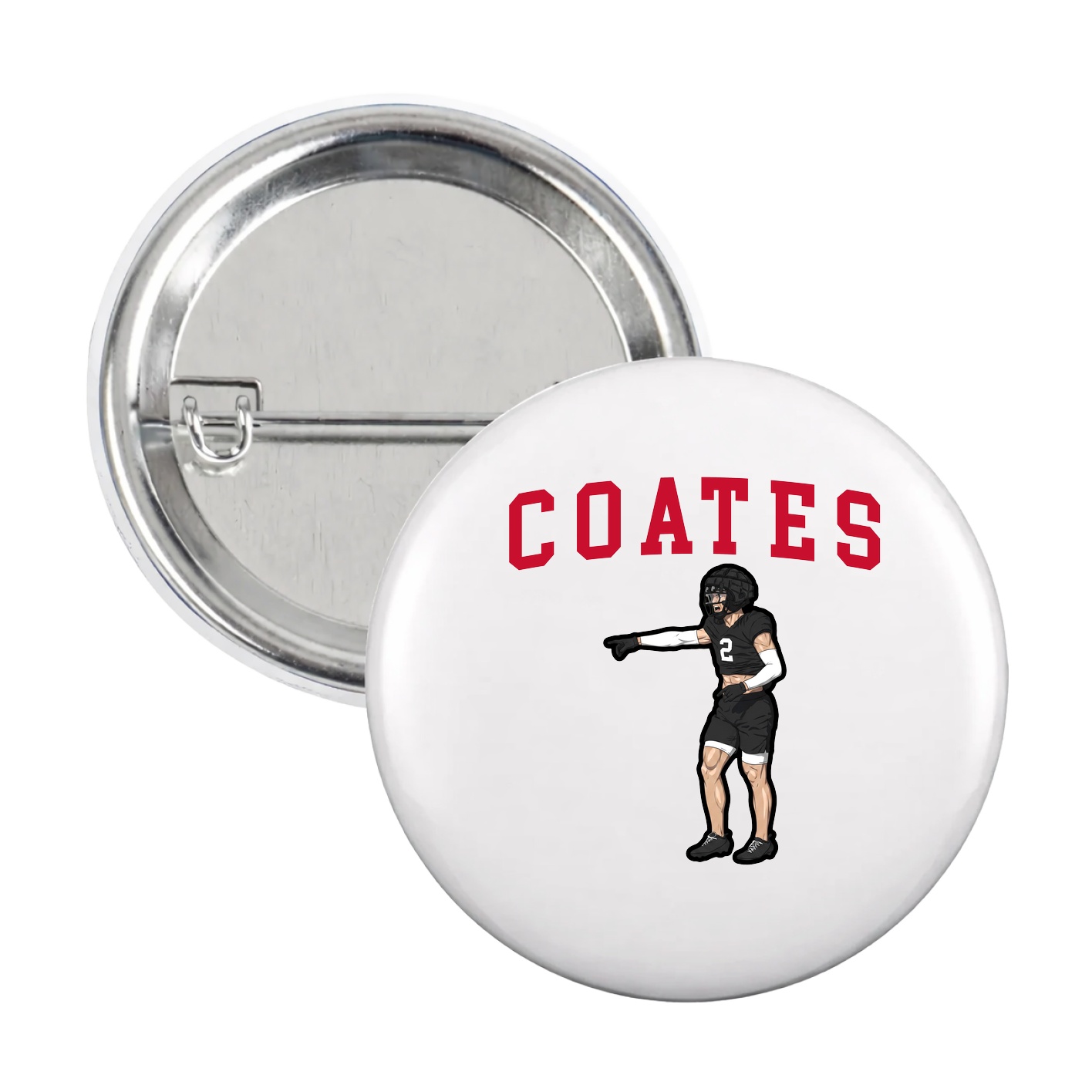 Game Day Button — Shirsey in White