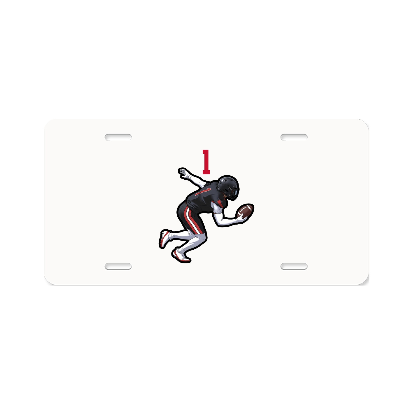 License Plate — Number Top in Classic