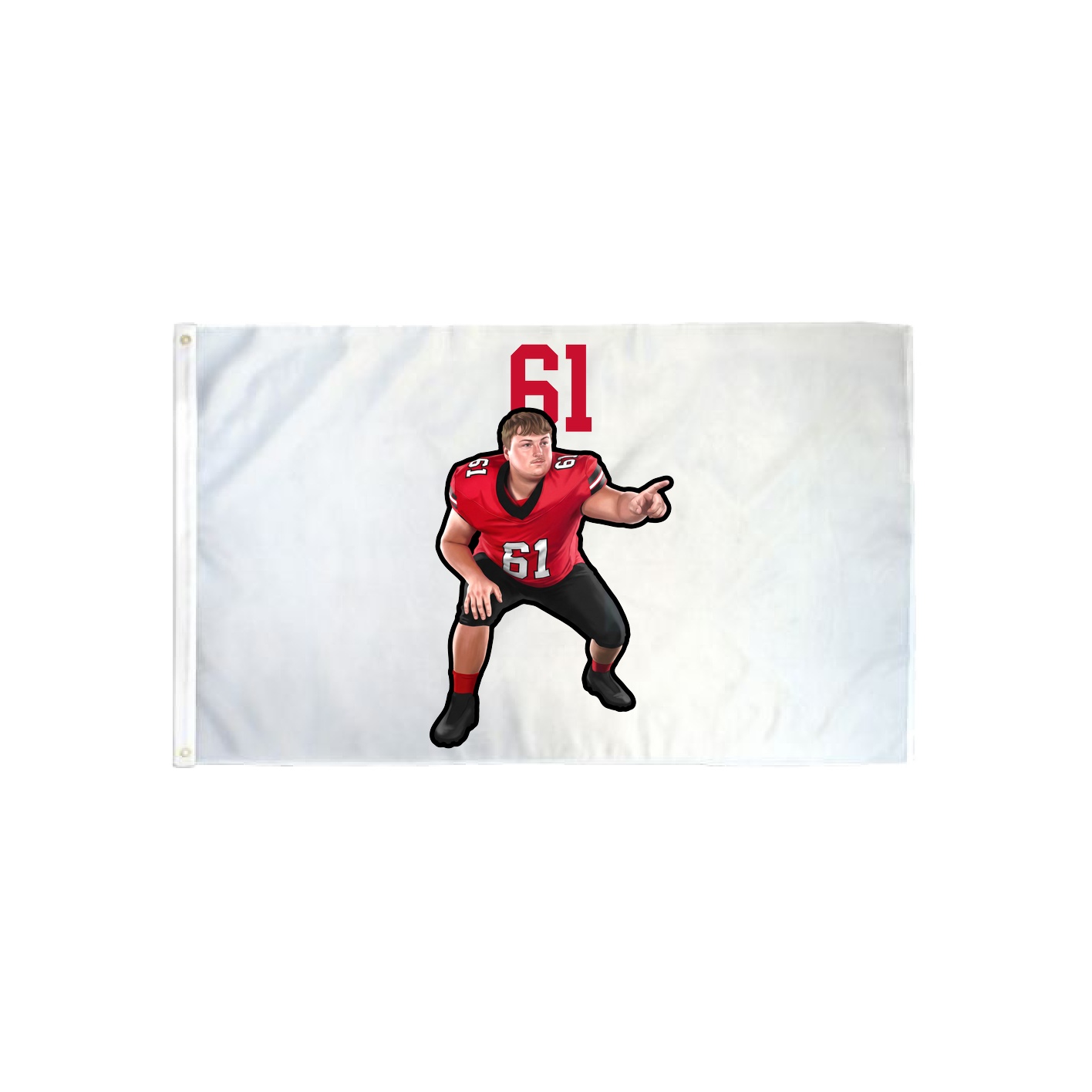 3x5 Flag — Number Top in Classic