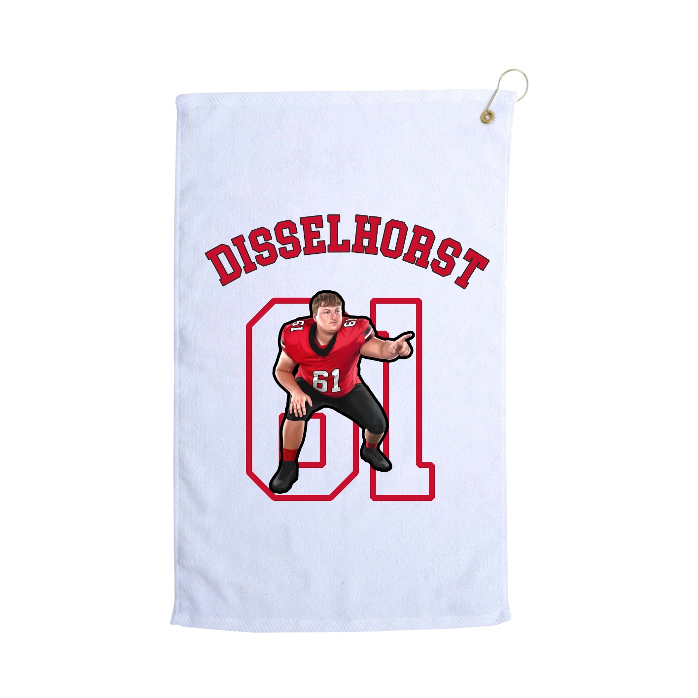 Golf Towel — Shirsey Arch in White