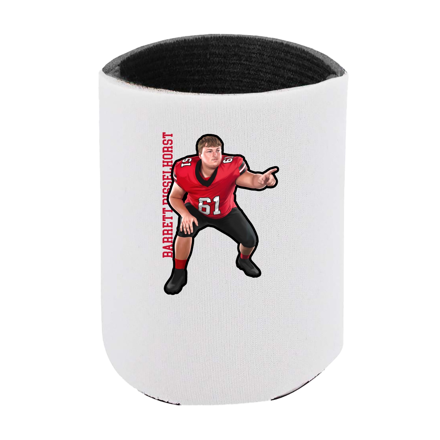 Can Holder — Name Vertical in White