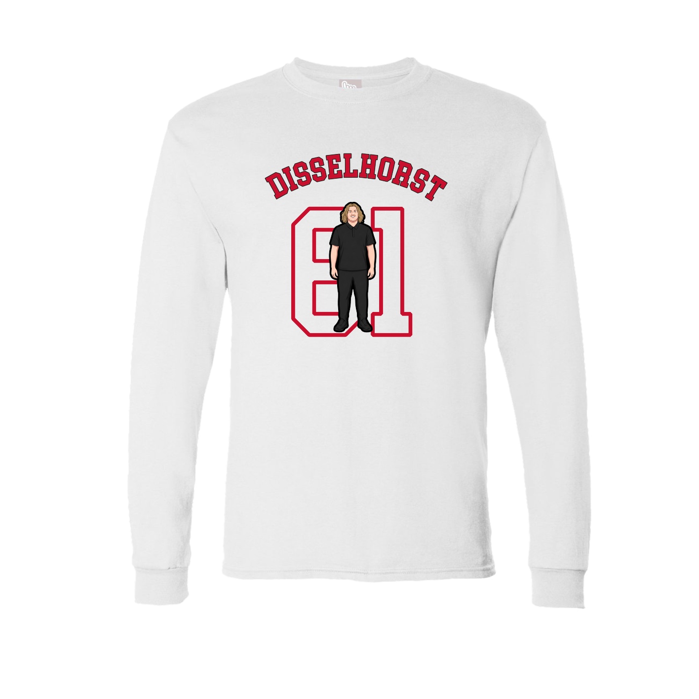 Long Sleeve Tee — Shirsey Arch in White