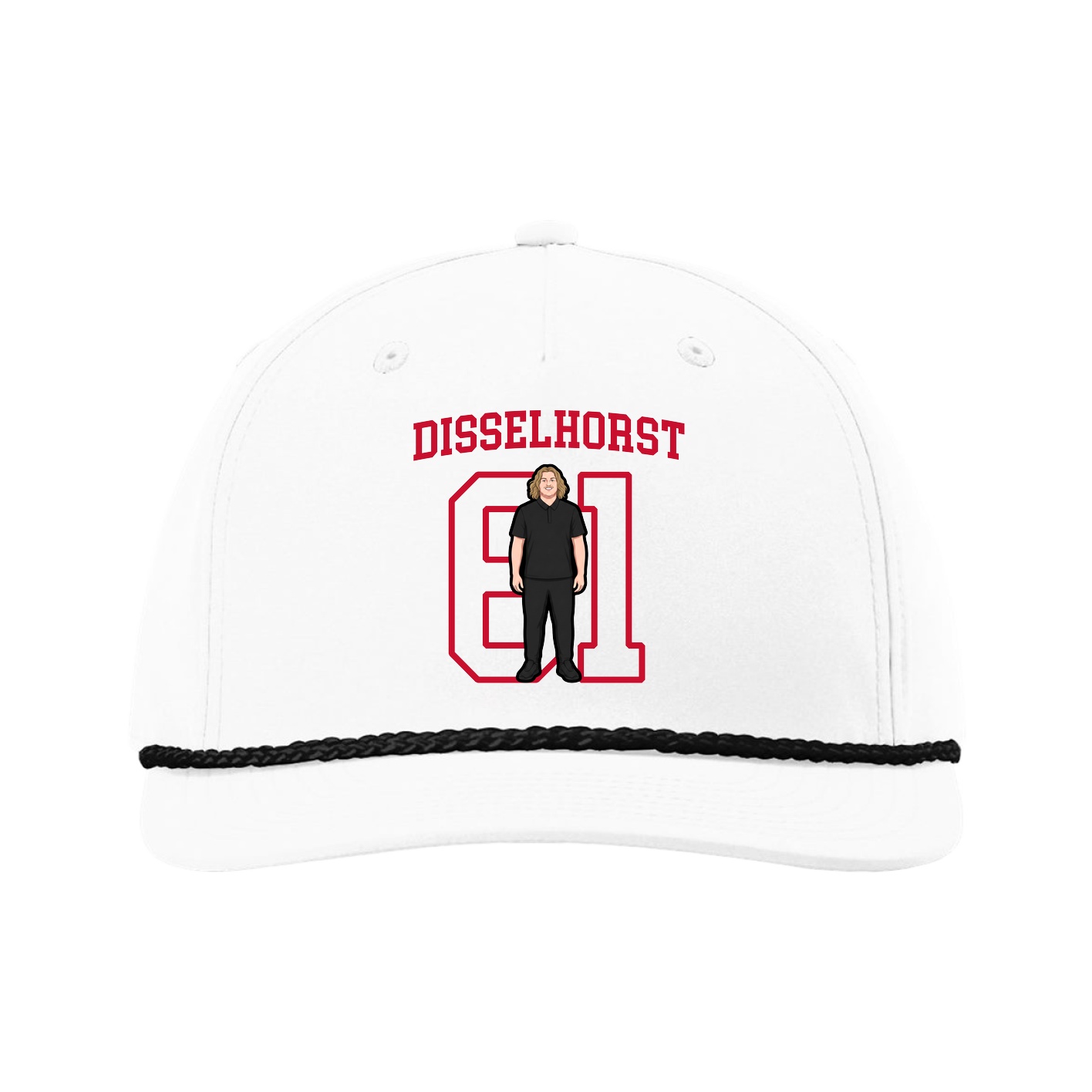 Five-Panel Classic Rope Cap — Shirsey in White