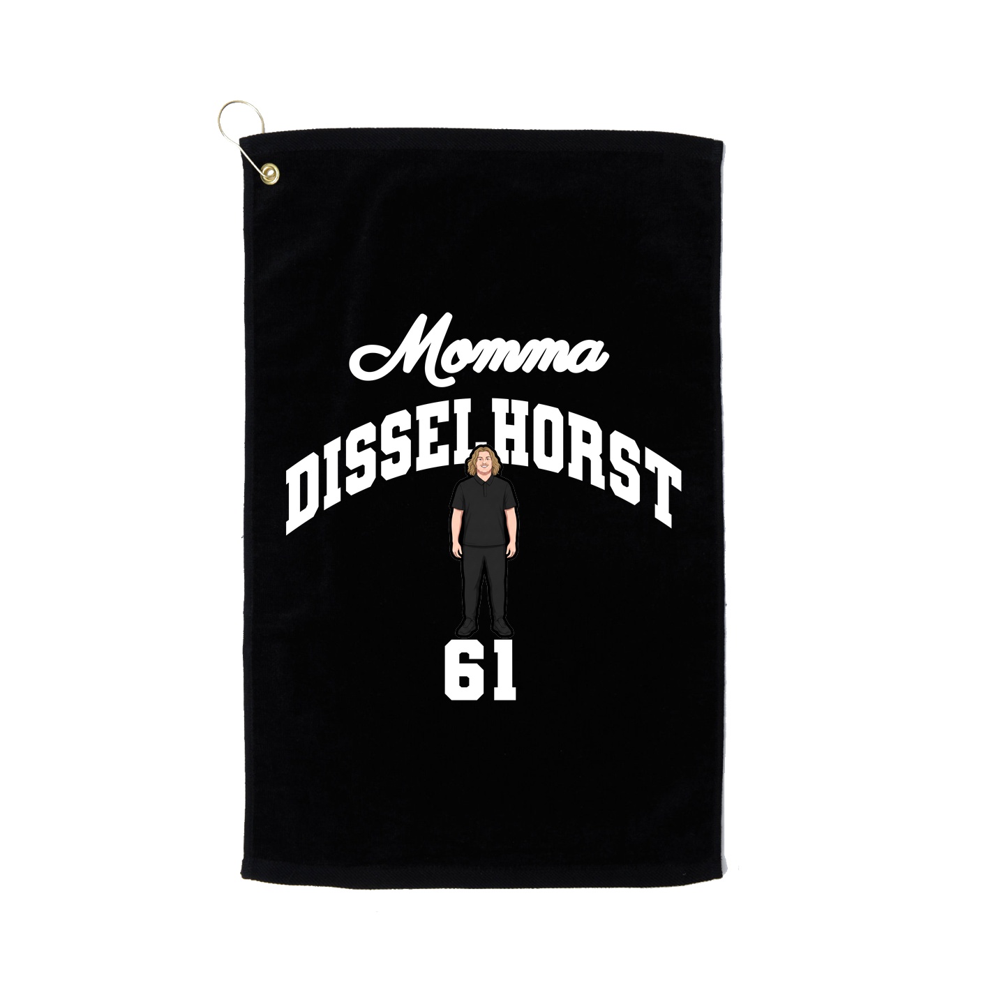 Golf Towel — Mothers Day Arch in Black
