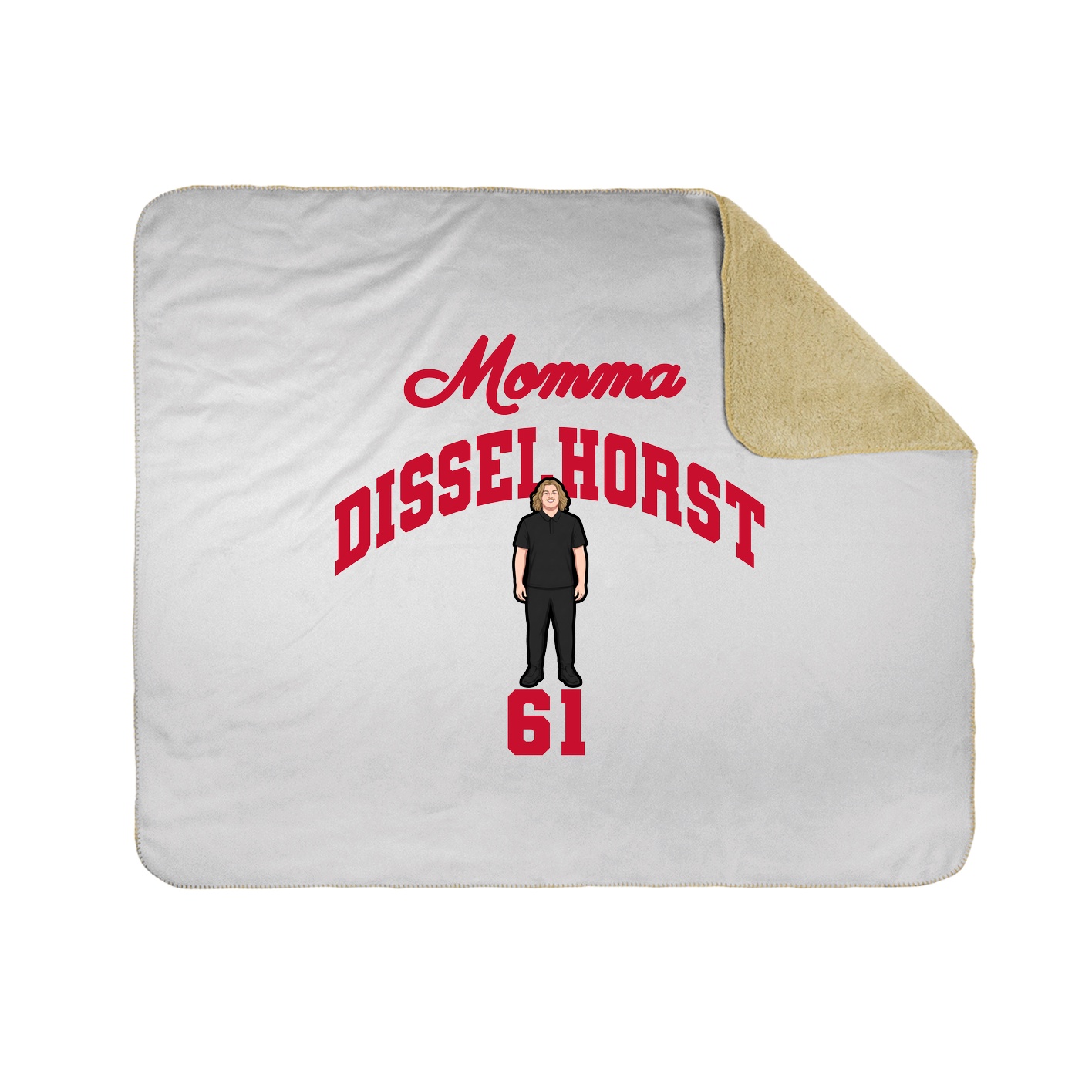 Throw Blanket — Mothers Day Arch in White