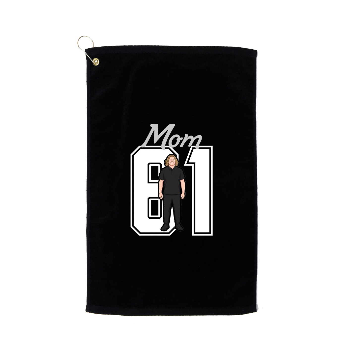 Golf Towel — Mothers Day Shirsey in Black