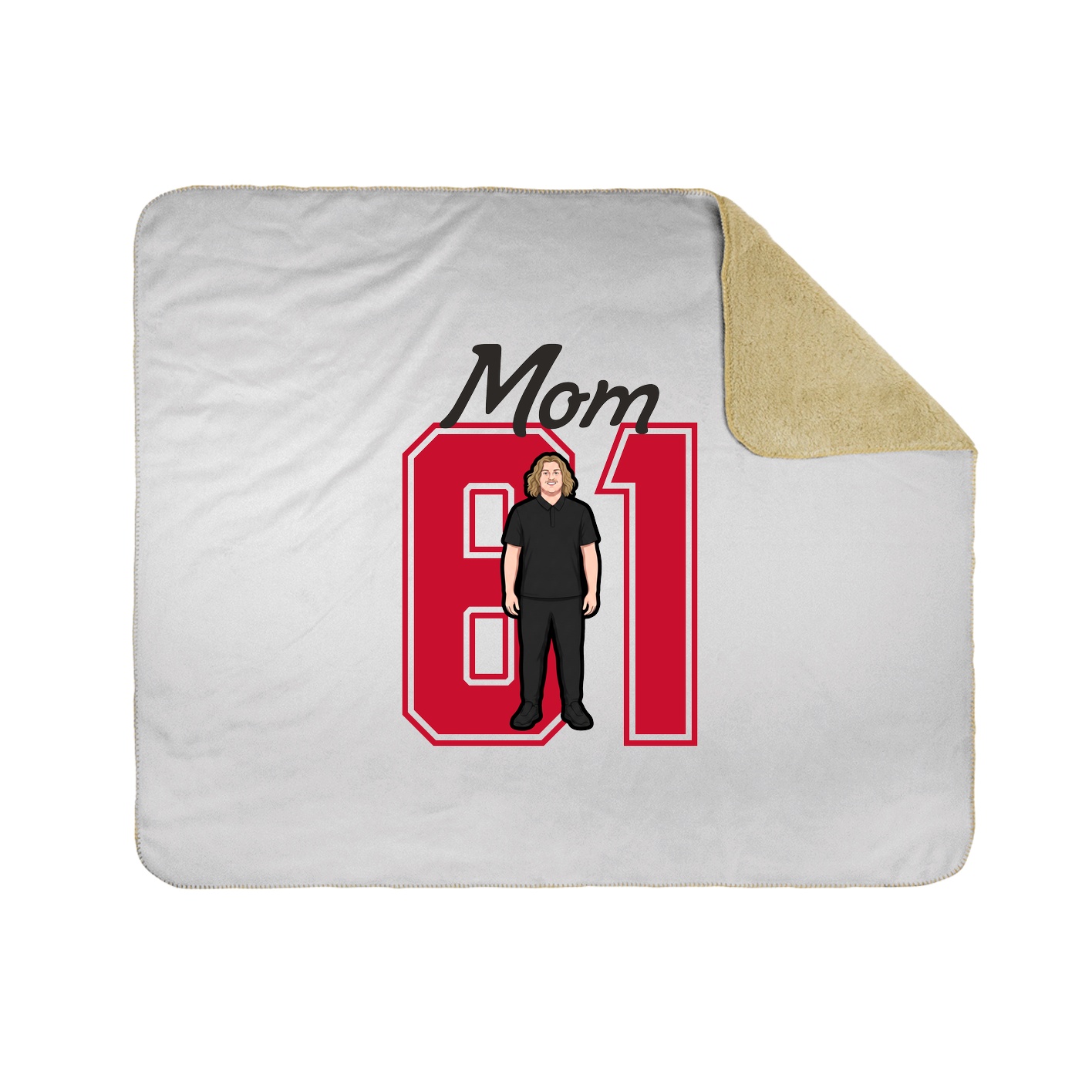 Throw Blanket — Mothers Day Shirsey in White