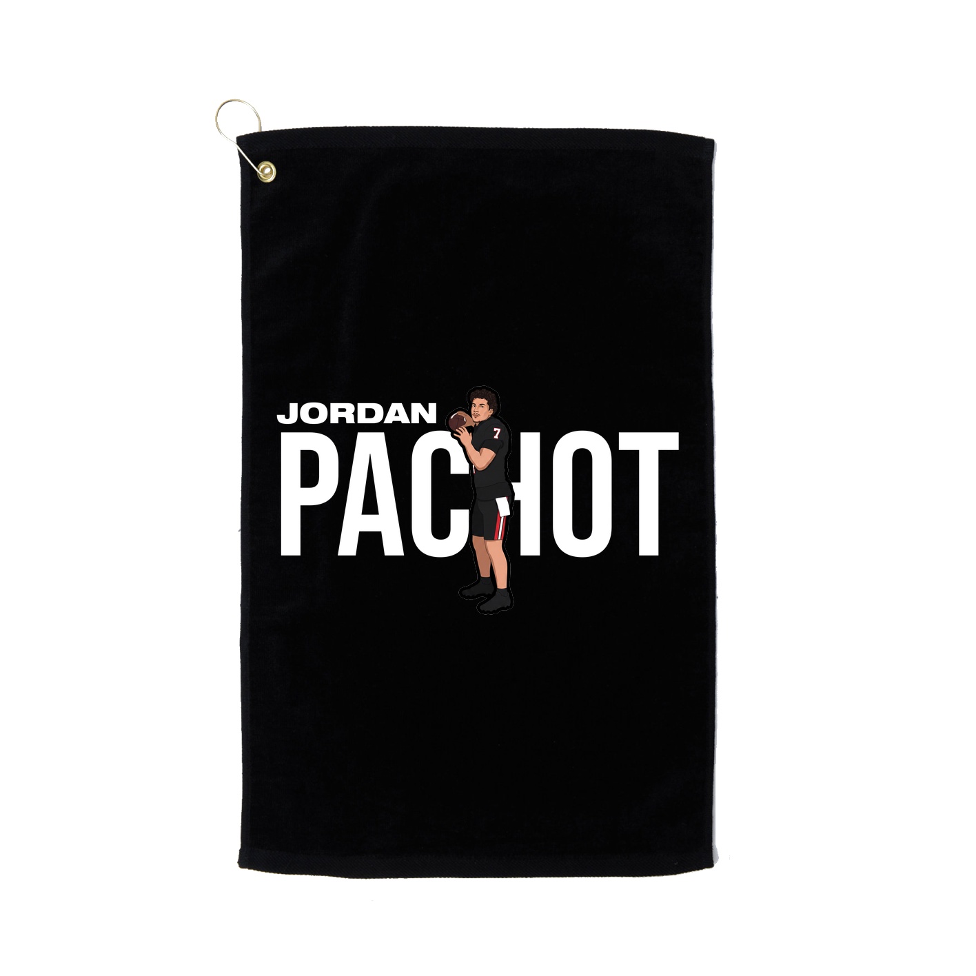Golf Towel — Player Name in Black