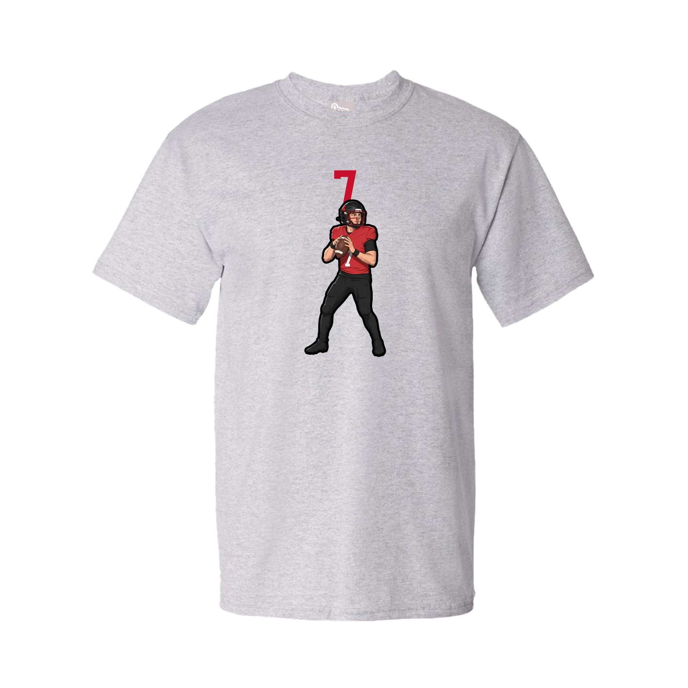 Youth Tee — Number Top in Grey