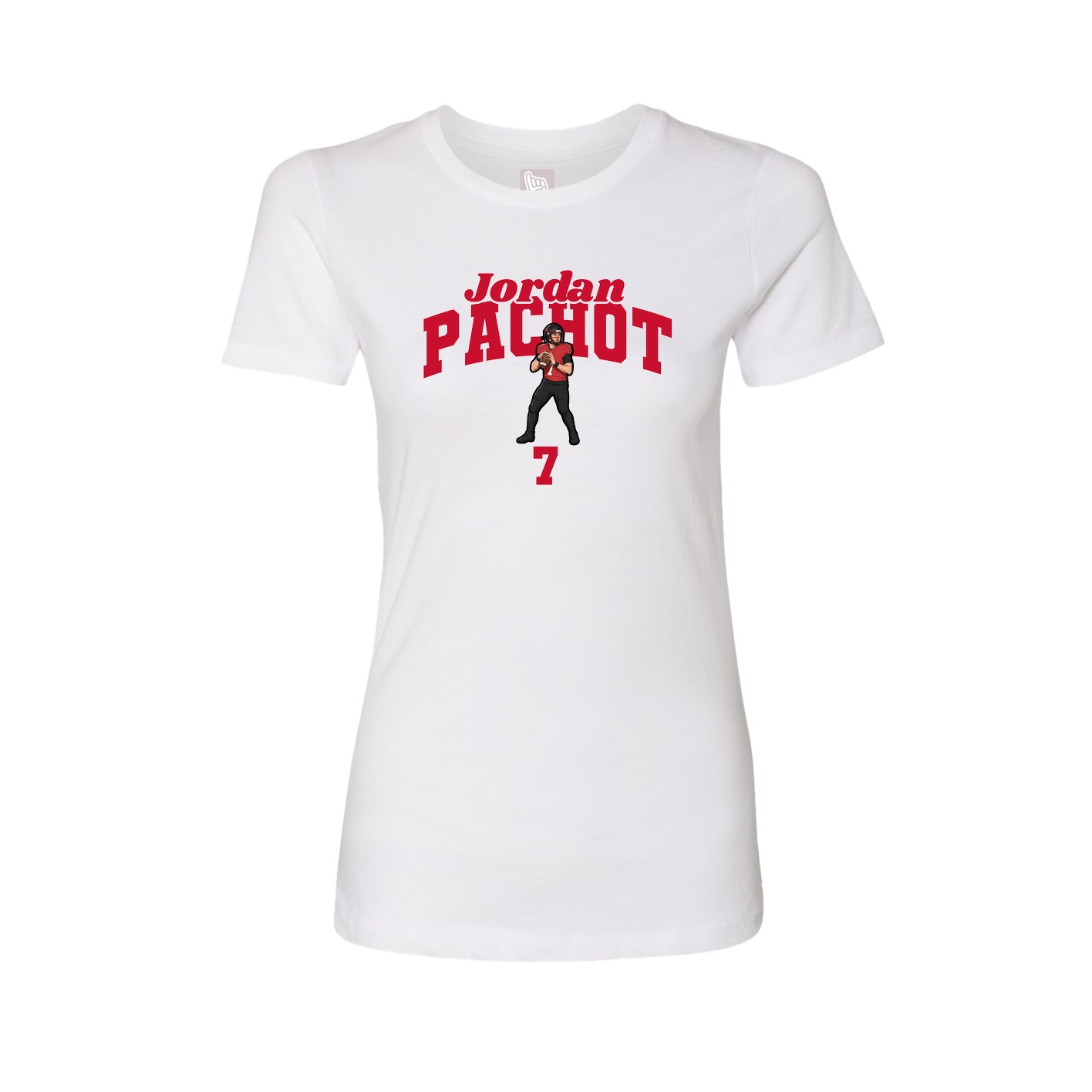 Womens Tee — Signature Arch in White