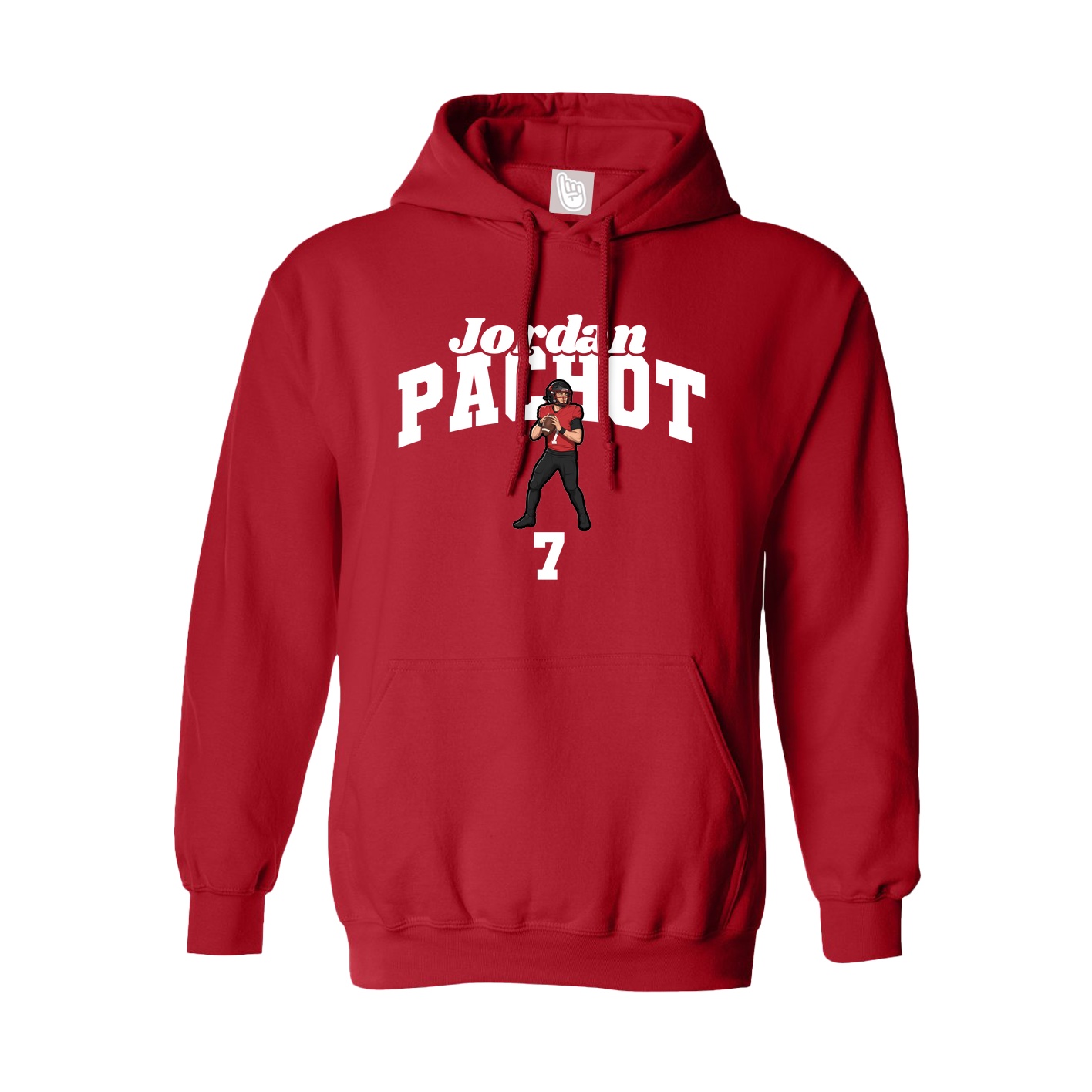 Hoodie — Signature Arch in Red