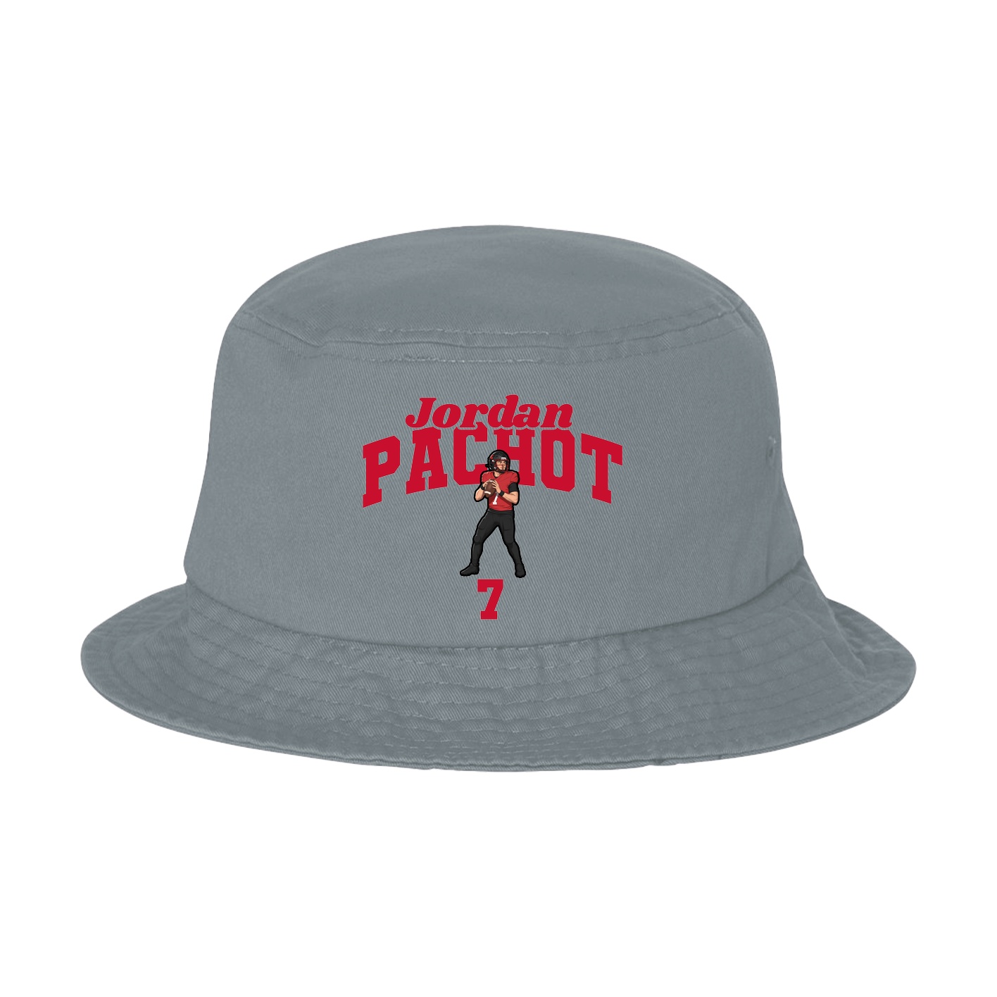 Bucket Cap — Signature Arch in Grey
