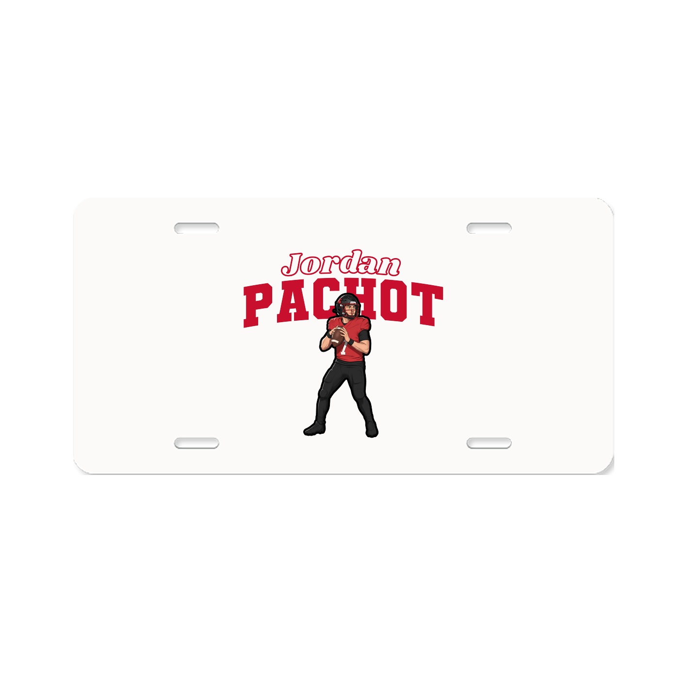 License Plate — Name Arch in Classic