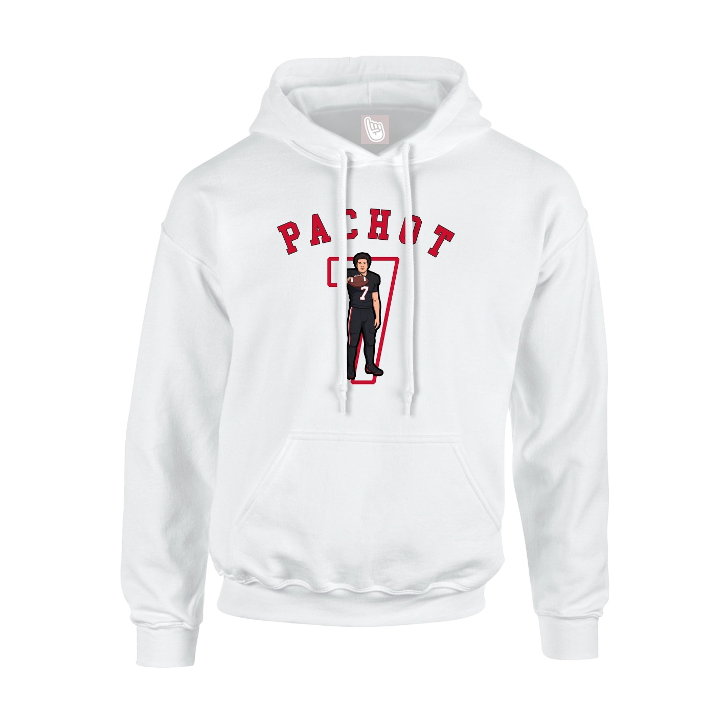Youth Hoodie — Shirsey Arch in White