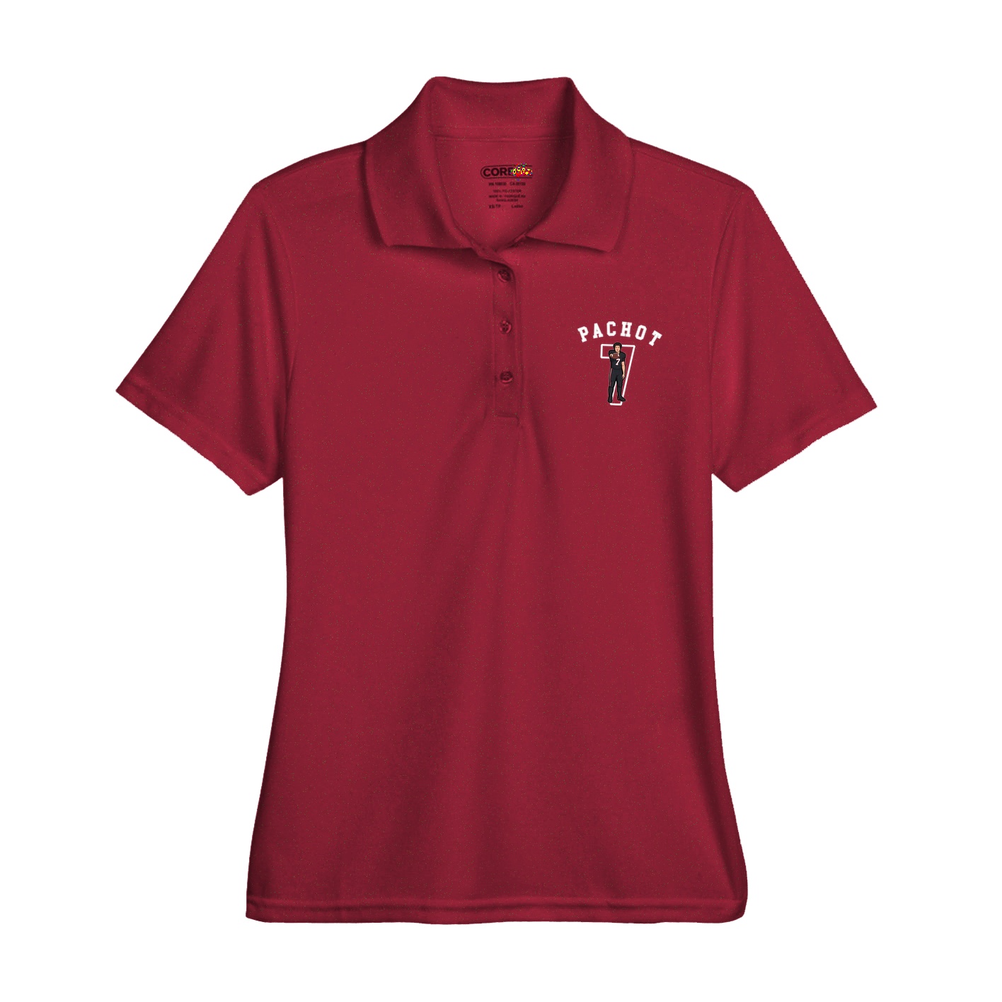 Womens Performance Polo — Shirsey Arch in Red
