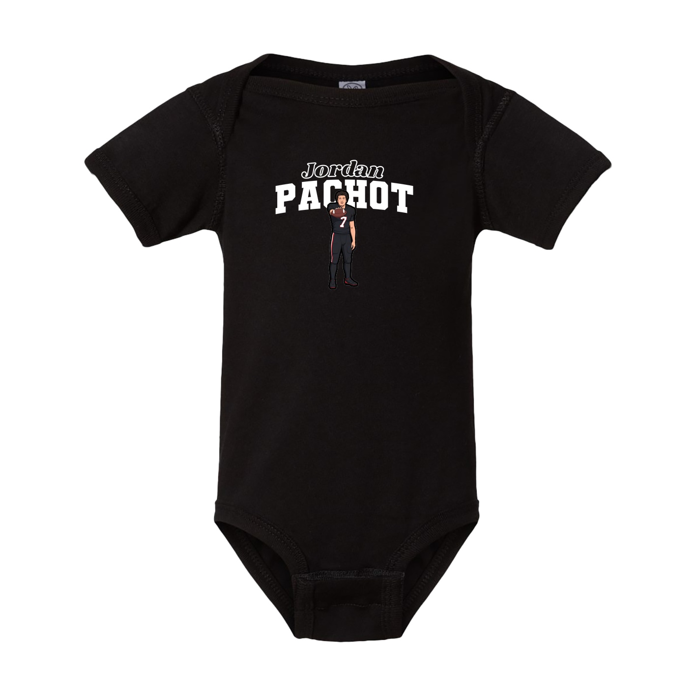 Baby Onesie — Name Arch in Black