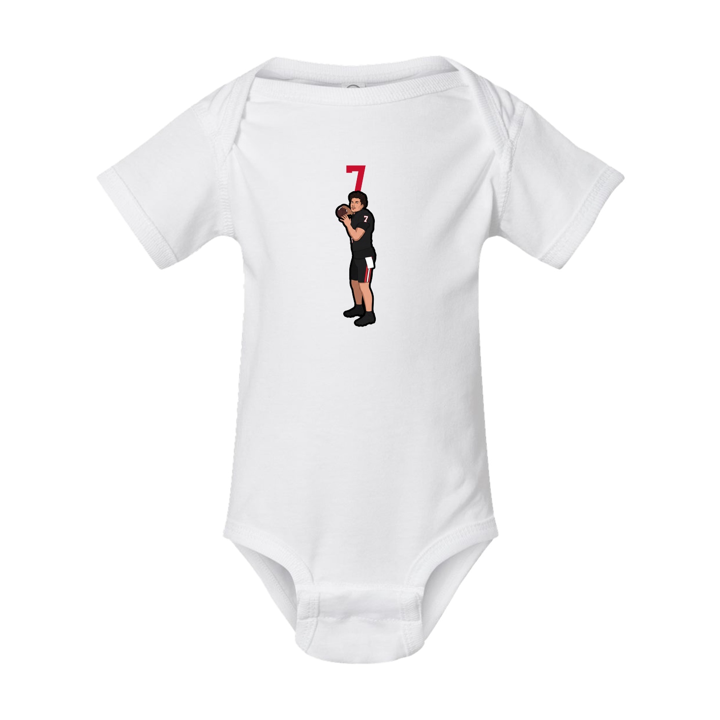 Baby Onesie — Number Top in White