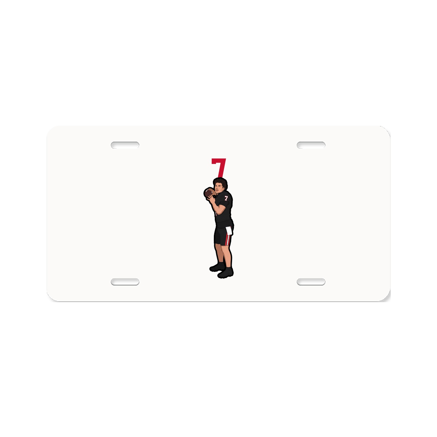 License Plate — Number Top in Classic
