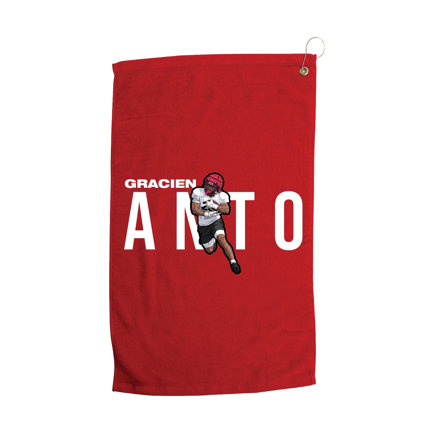 Golf Towel — Player Name in Red