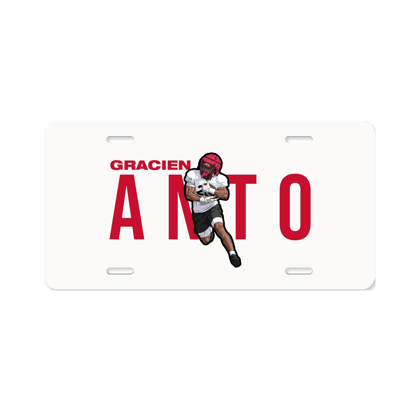 License Plate — Player Name in Classic