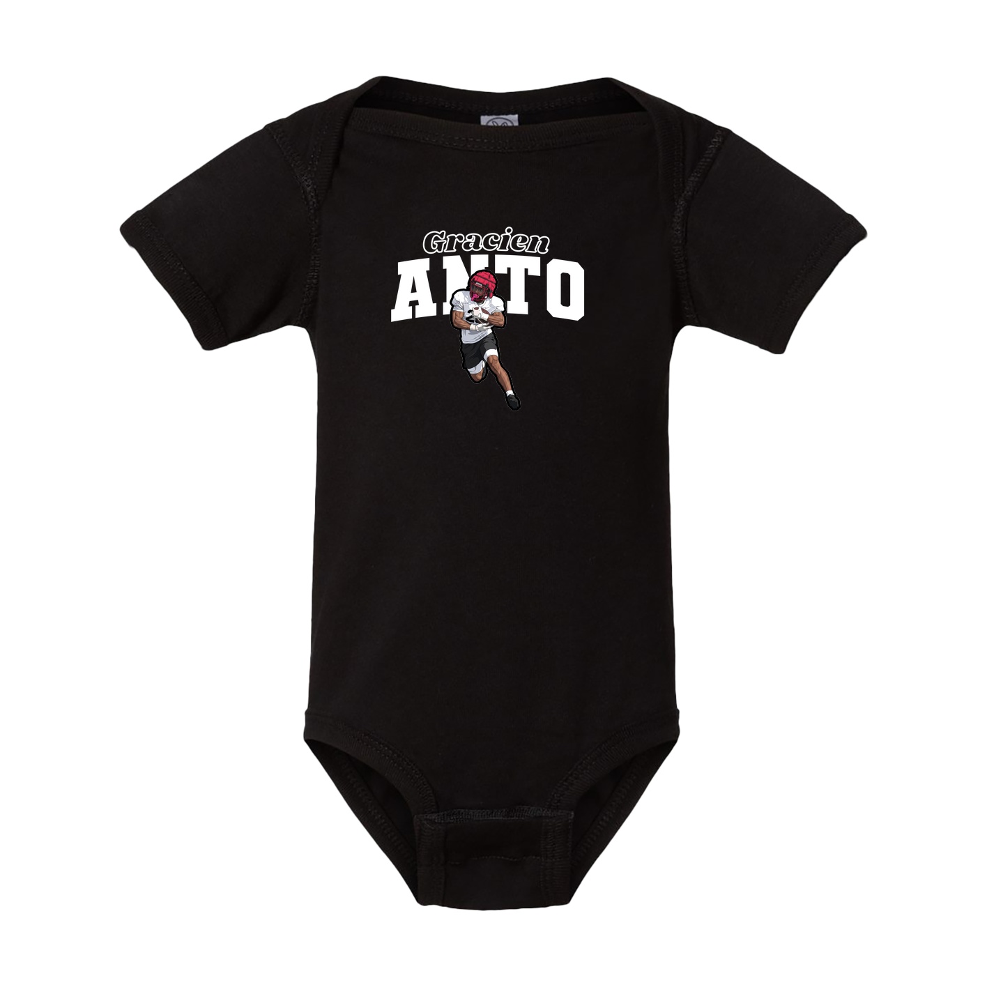 Baby Onesie — Name Arch in Black