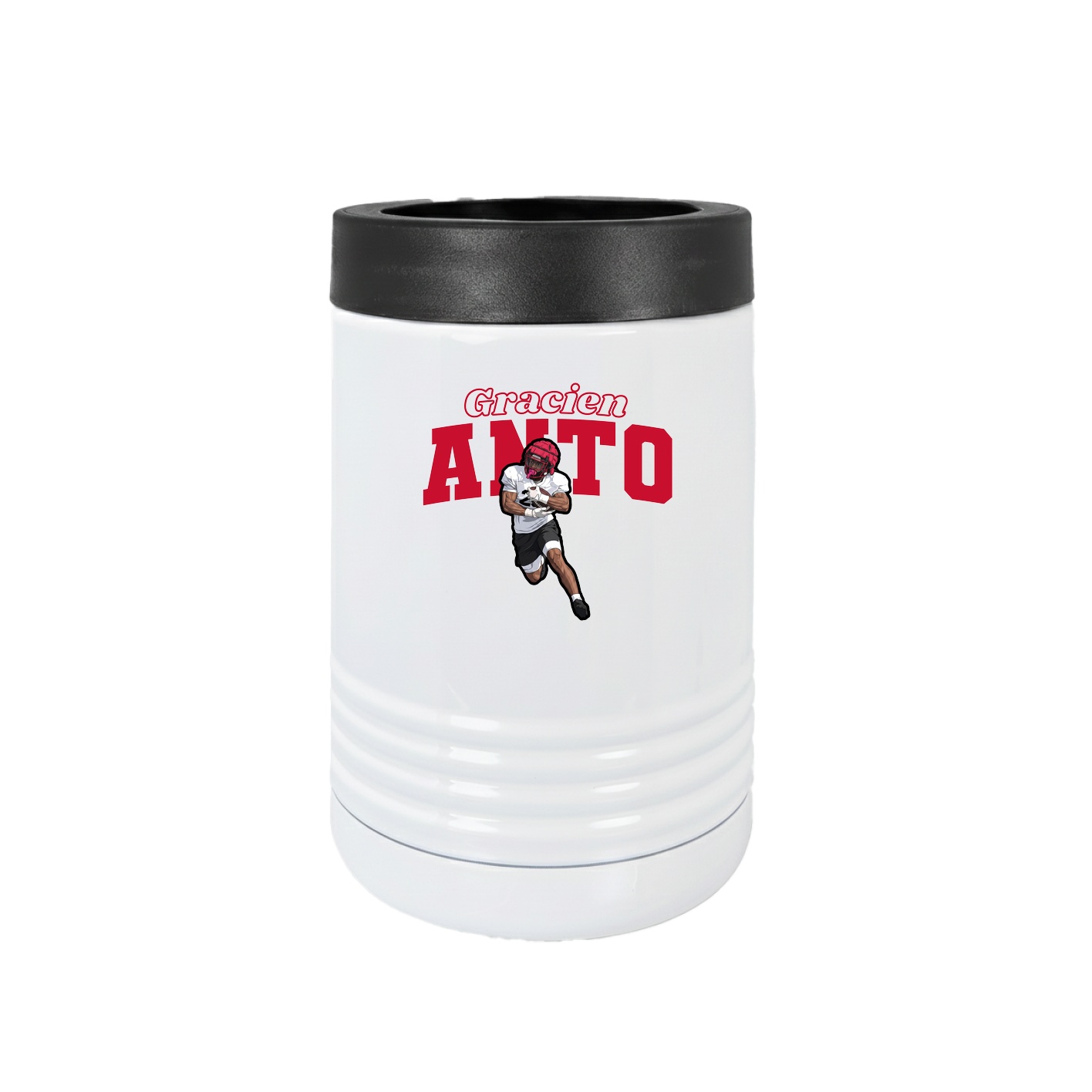 Beverage Holder — Name Arch in White