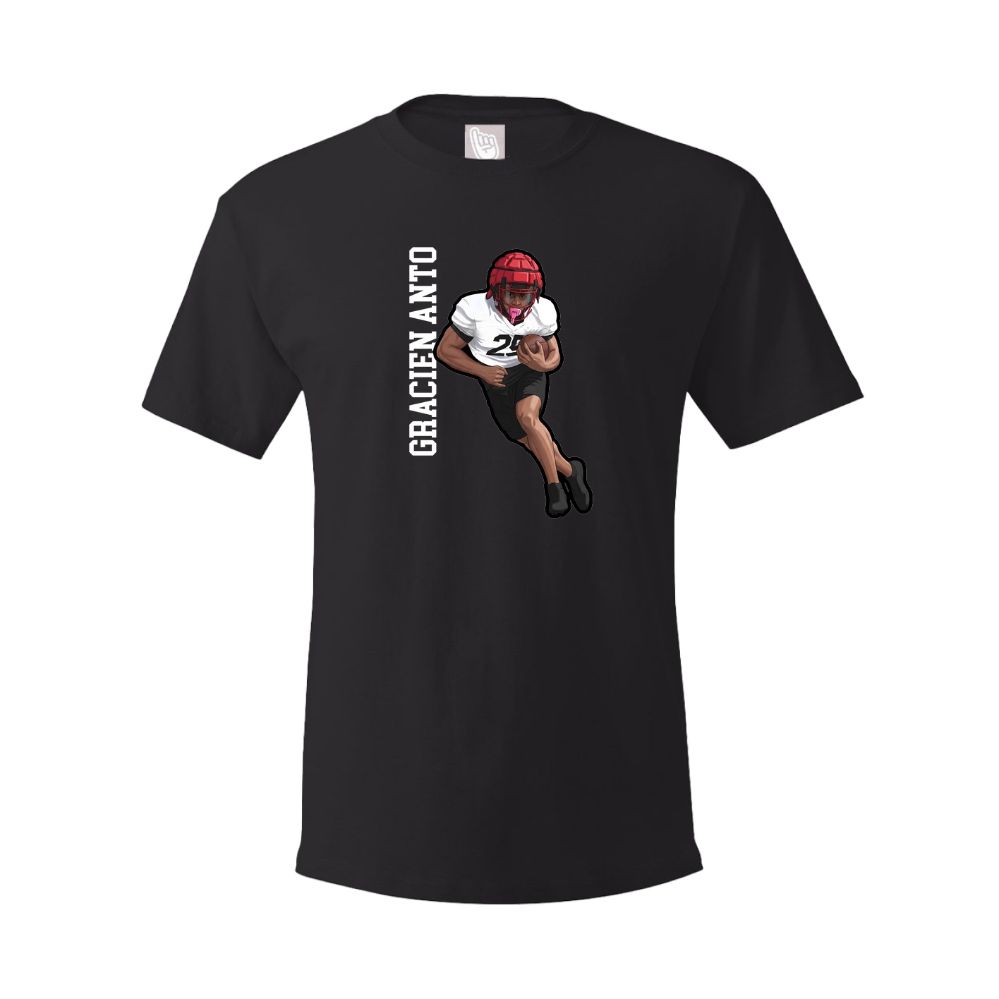 Tee — Name Vertical in Black