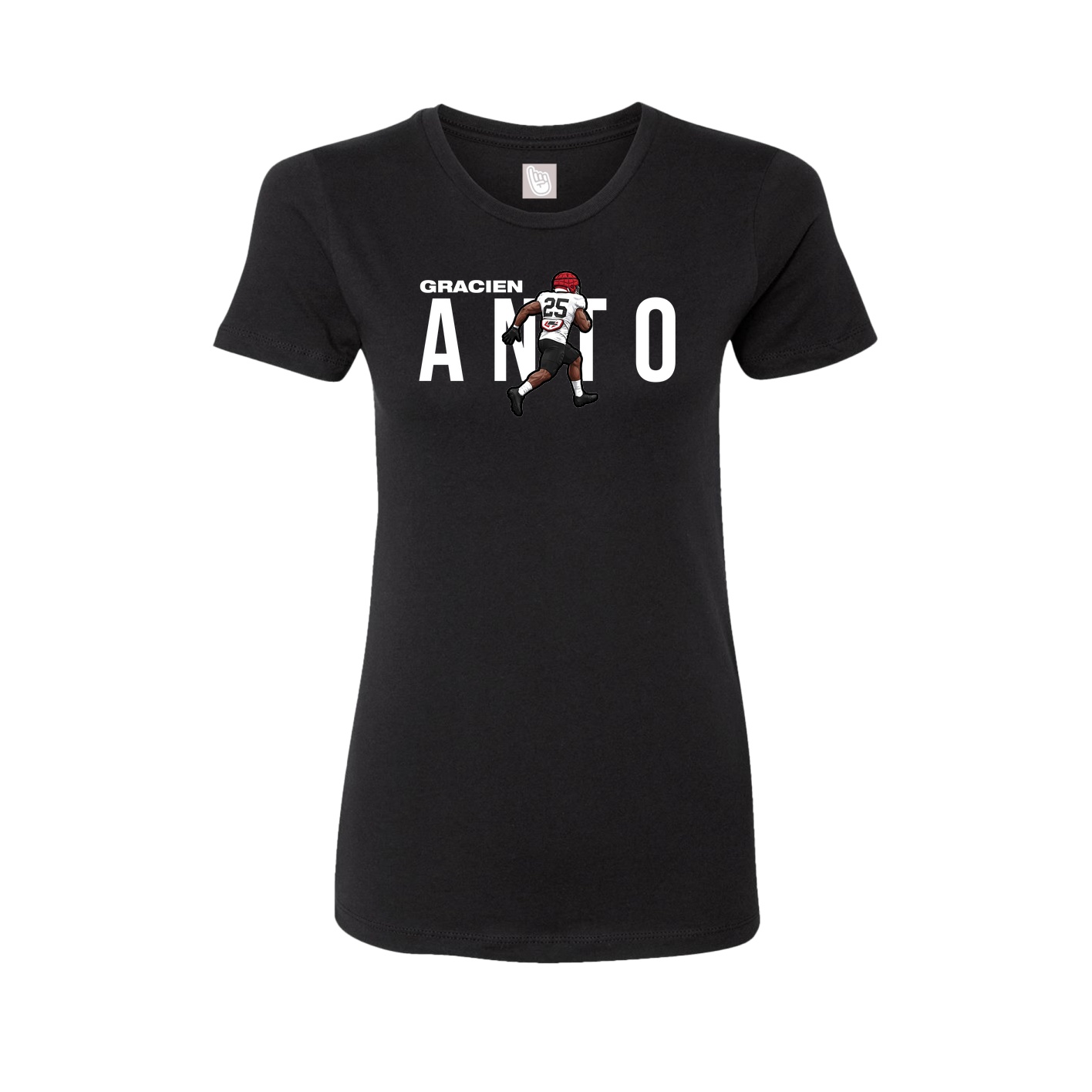 Womens Tee — Player Name in Black