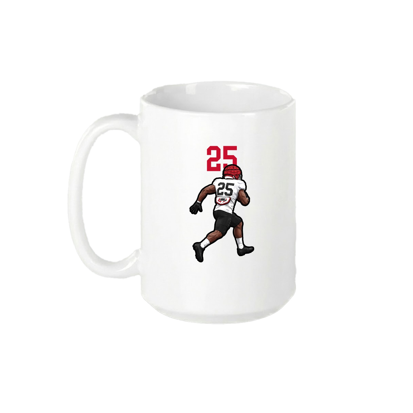15oz Coffee Mug — Number Top in White