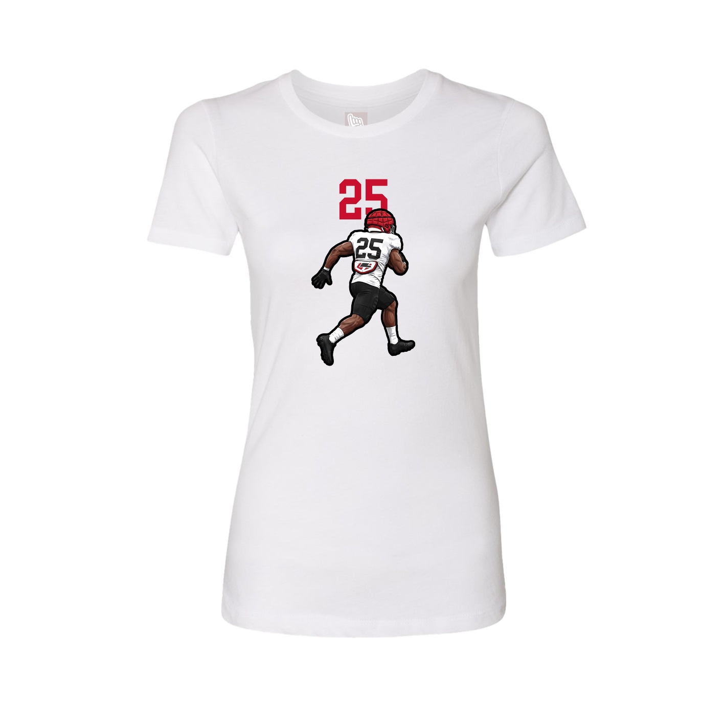 Womens Tee — Number Top in White