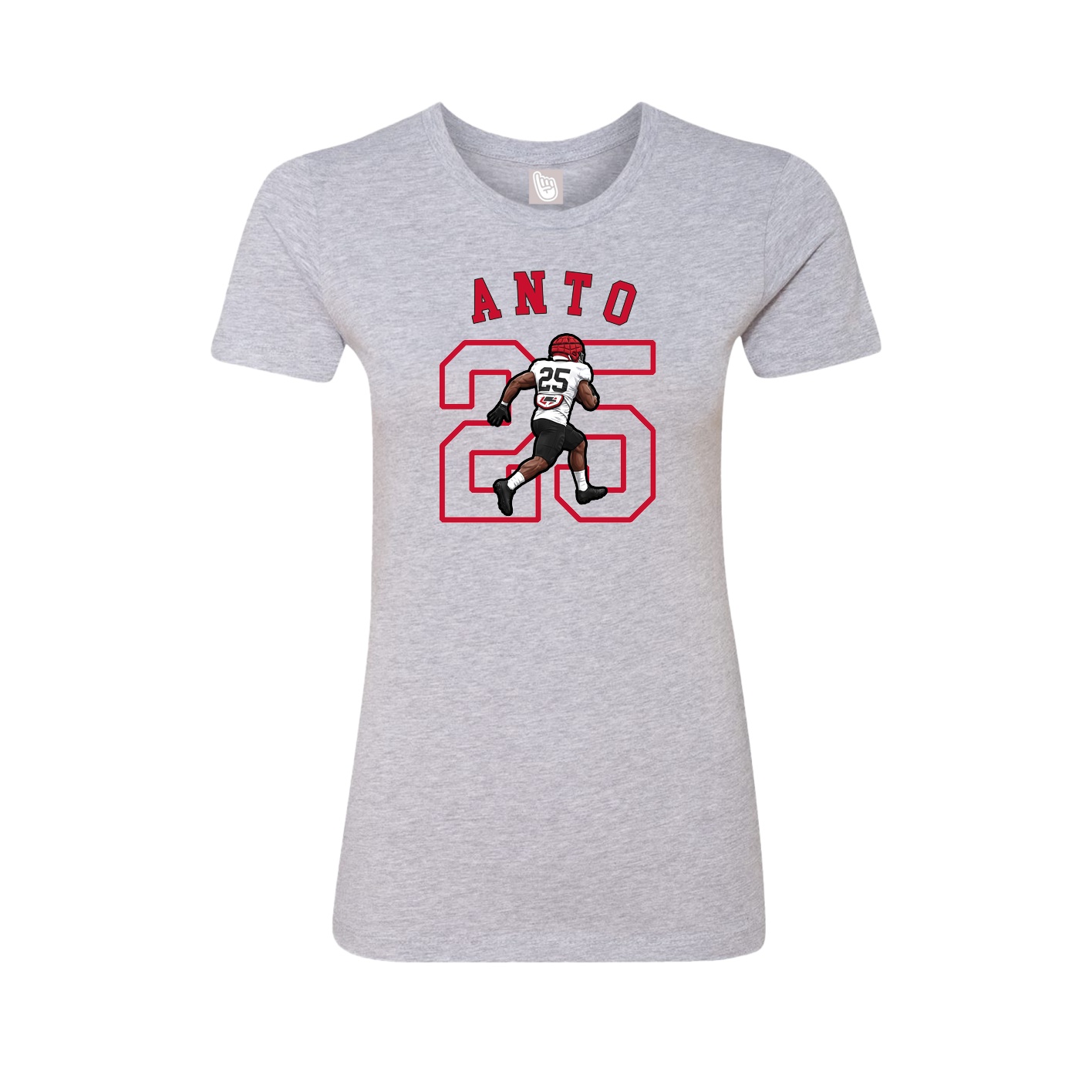 Fitted Women's Tee — Shirsey Arch in Grey