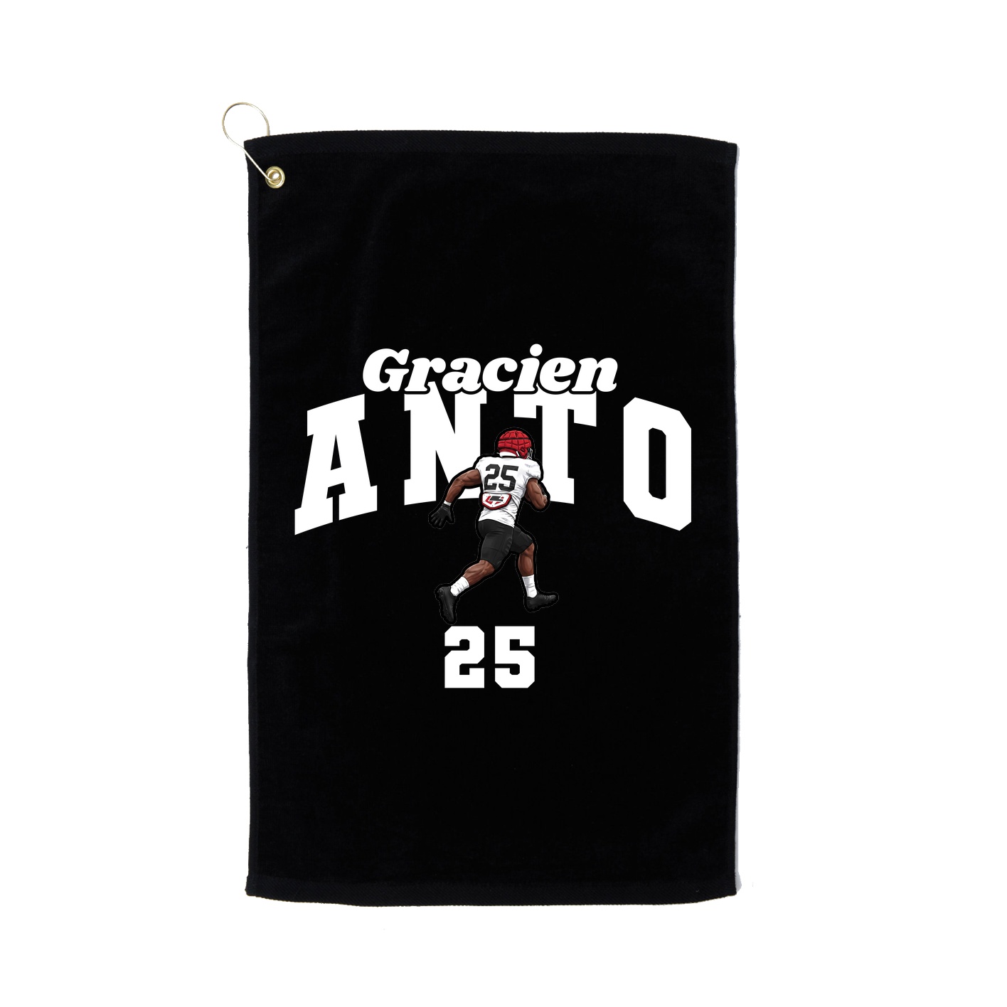 Golf Towel — Signature Arch in Black