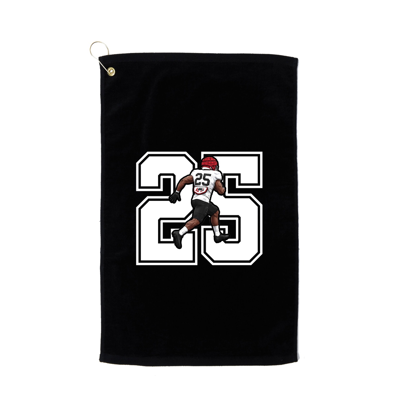 Golf Towel — Number in Black